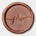 Elegant Script Monogram Initial Wedding Wax Seal Sticker<br><div class="desc">Elegant Script Monogram Initial Wedding Wax Seal Sticker</div>