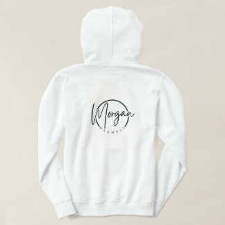 Elegant Script Monogram Personalized Name Hoodie