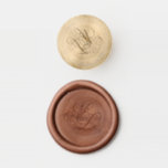 Elegant Script Monogram Wedding Wax Seal Stamp<br><div class="desc">The Rosa suite features a beautifully classic script font,  with a two-letter monogram,  and double border edge on the invitation. It's a simple,  classic suite filled with individual pieces in formal black and white. Together,  the suite is elegant,  timeless,  and chic.</div>
