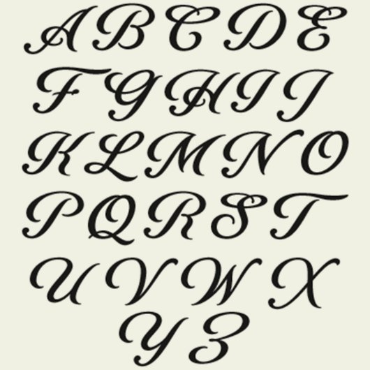 Elegant Script Monogrammed Pilsner Glass (Font)