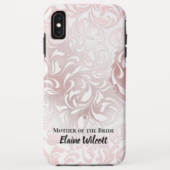 Elegant Script Mother Of The Bride Iphone Xs Max Case by Paperie_Artemisia at Zazzle