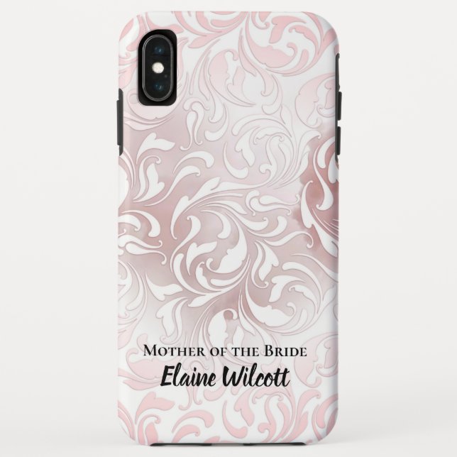 Elegant Script Mother of the Bride Case-Mate iPhone Case (Back)