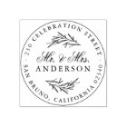 Elegant Script Mr. & Mrs. Newlywed Return Address