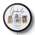 Elegant Script Multi Photo Graduation Graduate LED Sign | Zazzle