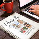 Elegant Script Multi Photo Graduation Graduate Planner<br><div class="desc">Elegant Script Multi Photo Graduation Graduate Planner features five of your favorite photos of your college or high school graduate with the swirly modern black calligraphy script overlay "Graduate". Simple,  stylish and classy. Created by ©Evco Studio www.zazzle.com/store/evcostudio</div>