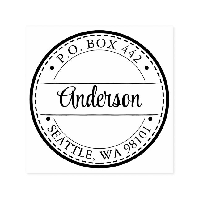 Elegant Script Name Return Address Stamp (Design)