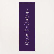 Elegant Script Name Solid Deep Violet