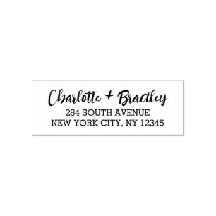 Elegant Script Personal Return Address Self-inking Stamp