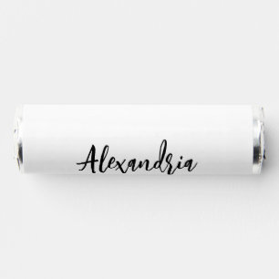 Elegant Script Personalized Bridesmaid Name Breath Savers® Mints