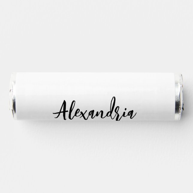 Elegant Script Personalized Bridesmaid Name Breath Savers® Mints (Front)