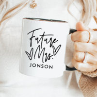 Elegant Script Personalized Future Mrs.