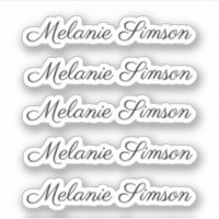 Elegant script personalized handwritten name 