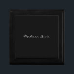 Elegant Script Plain Black Name Calligraphy  Gift Box<br><div class="desc">This template can be customized to meet all professional occupations.</div>