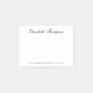 Elegant Script Post-it Notes