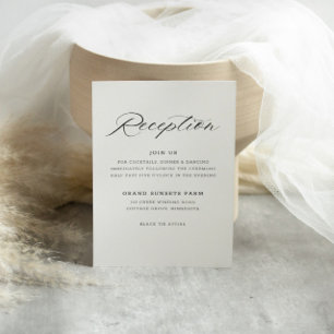 Elegant Script Reception Invitation