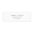 Elegant Script Return Address Label | Zazzle
