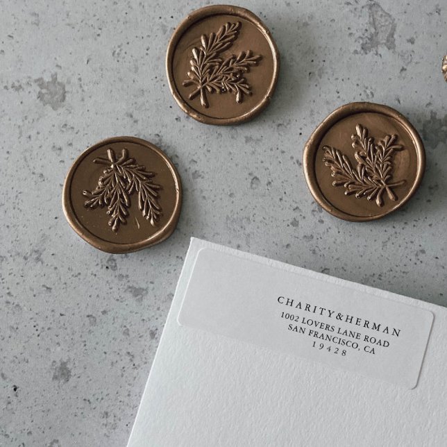 Elegant Script Return Address Label (Creator Uploaded)