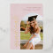 Elegant Script Rose Pink Graduation Arch Photo