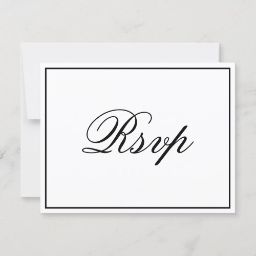 Elegant Script RSVP Card