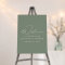 Elegant Script Sage Green Rehearsal Dinner Sign