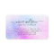 Elegant script signature holographic pink glitter