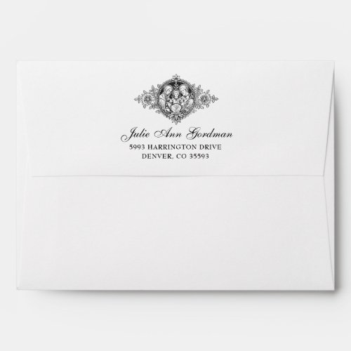 Elegant Script Simple Religious Catholic Envelope