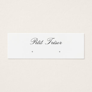 Elegant Script Stud Earring Display