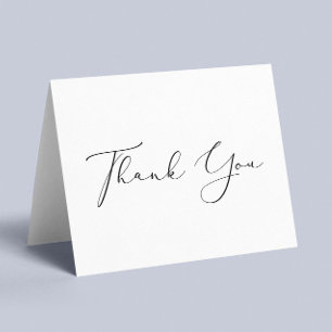 Elegant Script Sympathy Funeral Memorial Letterpress Thank You Card