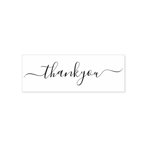 Elegant Script Thank You Self_inking Stamp