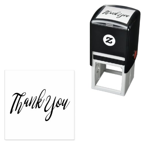 Elegant Script Thank You Self_inking Stamp