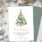 Elegant Script Tree Non Photo Christmas Cards