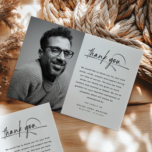 Elegant Script Typography Custom Photo & Message