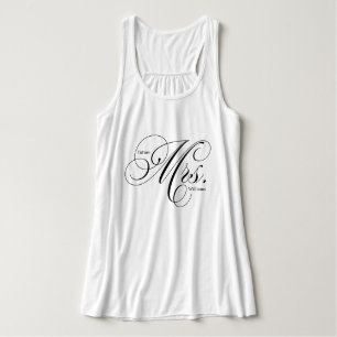 Elegant Script Typography "Future Mrs" Tank Top