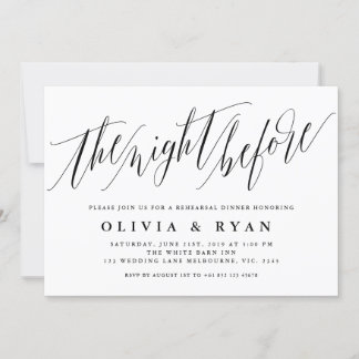 Elegant Script Typography Invitation