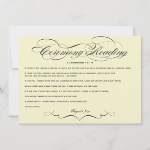 Elegant Script  Wedding Ceremony Reading