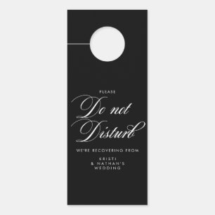 Elegant Script Wedding Do Not Disturb Sign
