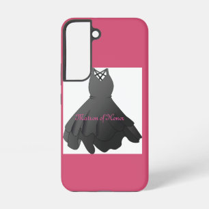 Elegant Script Wedding Dress Matron of Honor Samsung Galaxy S22 Case