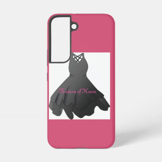 Elegant Script Wedding Dress Matron of Honor Samsung Galaxy S22 Case