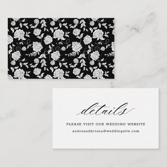 Elegant Script Wedding Enclosure Card | Zazzle.com