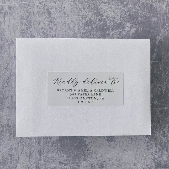 Elegant Script Wedding Guest Address Labels (Creator Uploaded)