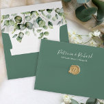 Elegant Script Wedding Invitation Greenery Envelope<br><div class="desc">Prepare to be enchanted by our stunning greenery wedding suite! Adorned with delicate illustrations of eucalyptus leaves and paired with bold, elegant calligraphy, this suite is the perfect touch for your magical garden-themed wedding. If you need any additional items or have a special request, just reach out via chat—I’m here...</div>