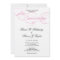 Elegant Script  Wedding Invitation - Pink