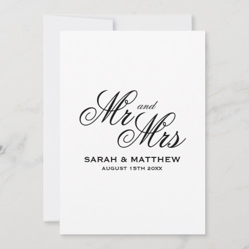 Elegant script wedding logo custom invitation