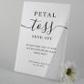 Elegant Script Wedding Petal Toss Poster