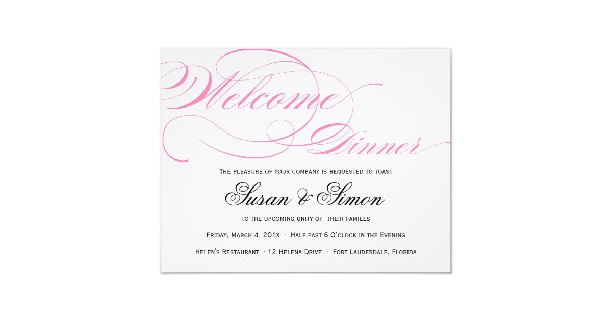 Welcome Dinner Invitation 10