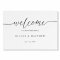 Elegant Script Welcome Wedding Foam Board Sign