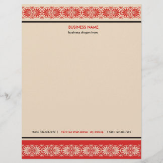 Elegant Scroll Border Business Letterhead