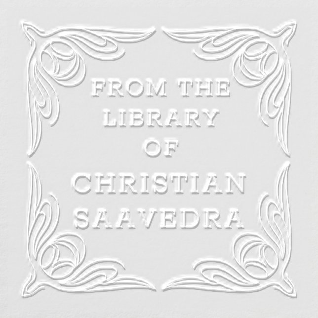 Elegant Scroll From Library Of Custom Embosser (Design)