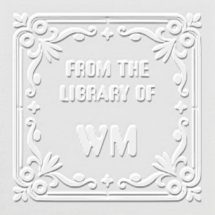 Elegant Scroll From Library Of Custom Embosser