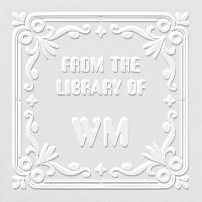 Elegant Scroll From Library Of Custom Embosser (Design)
